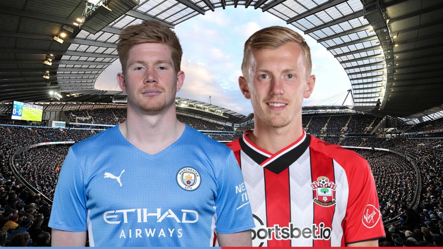 Dự đoán tỷ số, đội hình xuất phát trận Man City - Southampton